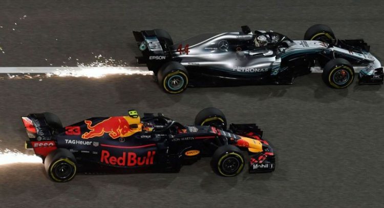 Lewis Hamilton and Max Verstappen | At the Hungarian GP