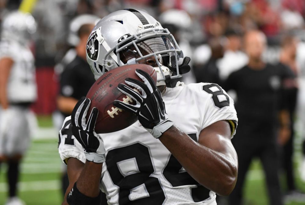 Antonio Brown wearing the helmet that's kept him safe