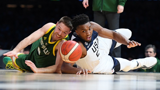 The USA Beats Australia in Melbourne 102-86, Kemba Walker Leads the way