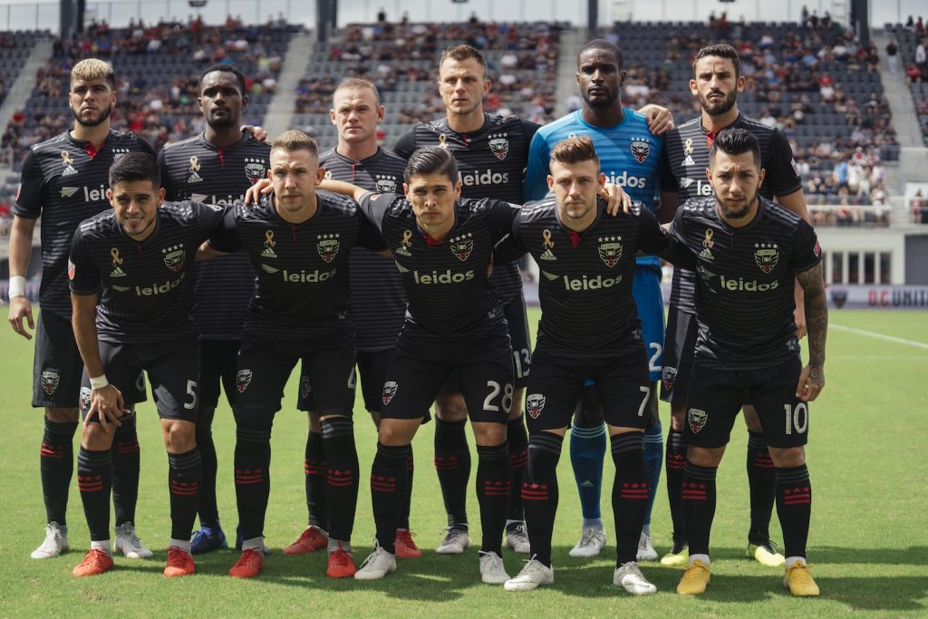 DC United Team with Wayne Rooney