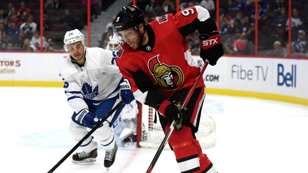 Senators beat Maple Leafs in the second of back-to-back nights, 4-3