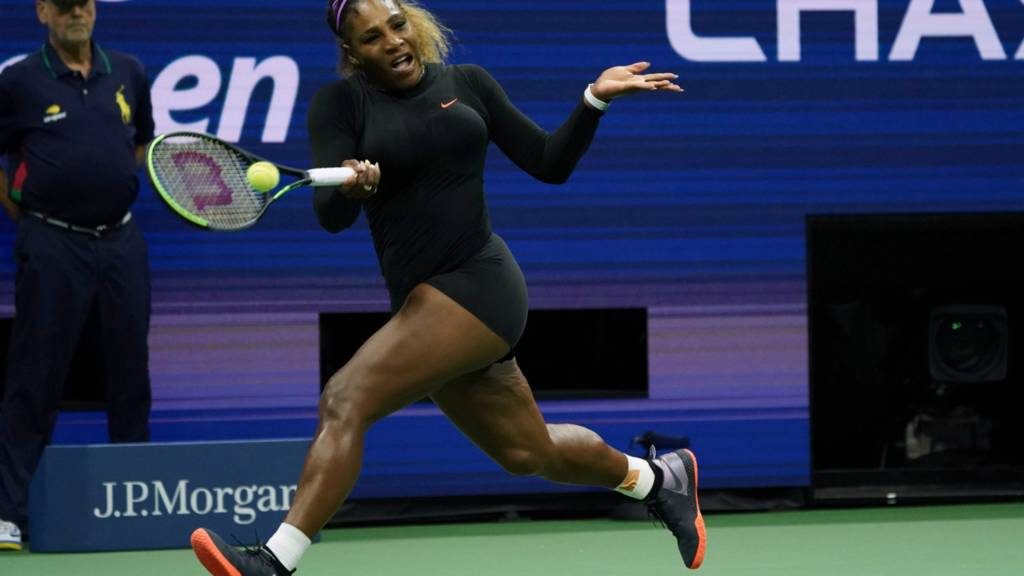 Serena Williams playing tennis