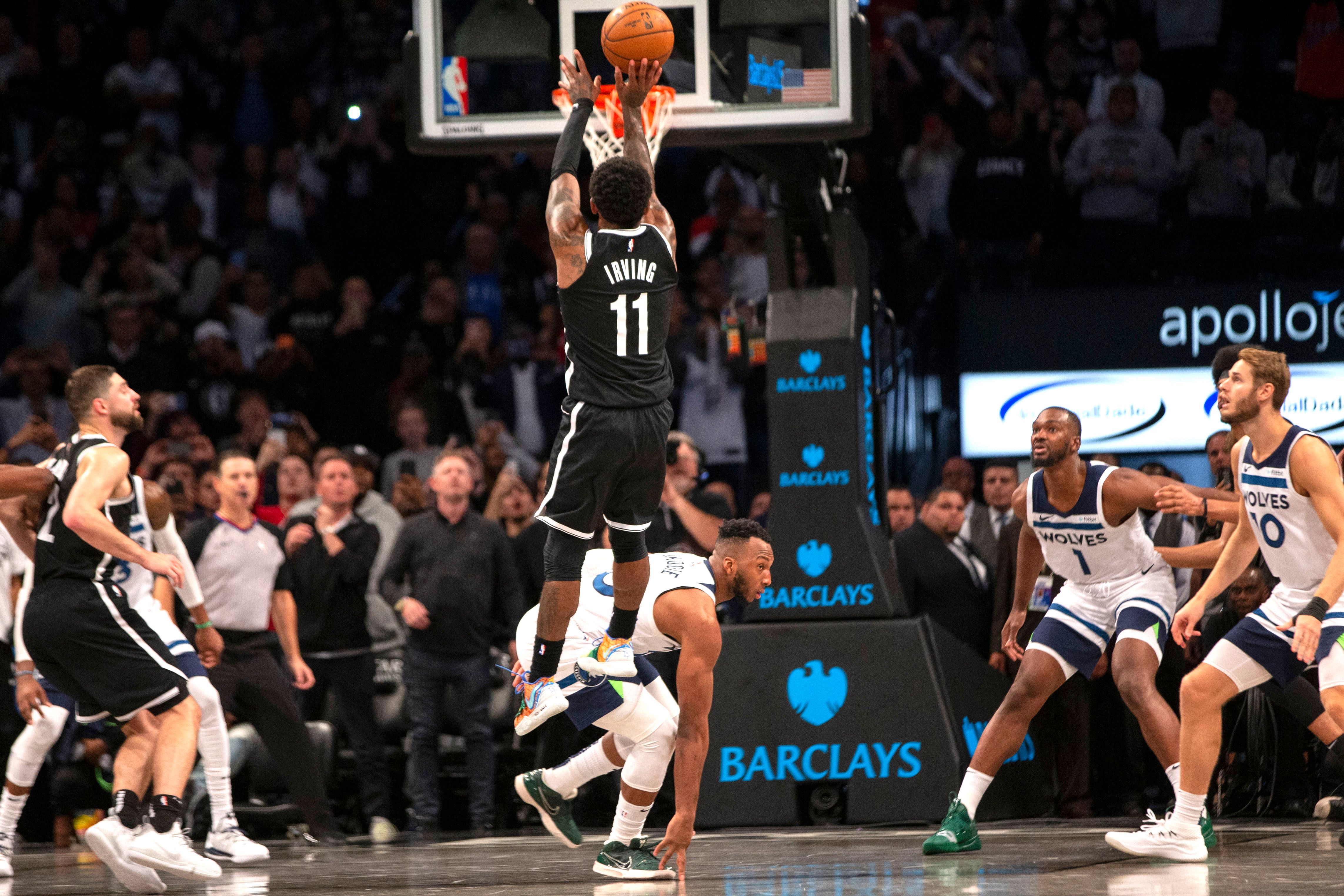 Despite Kyrie's 50 points, Nets lose to Timberwolves in OT, 127-126