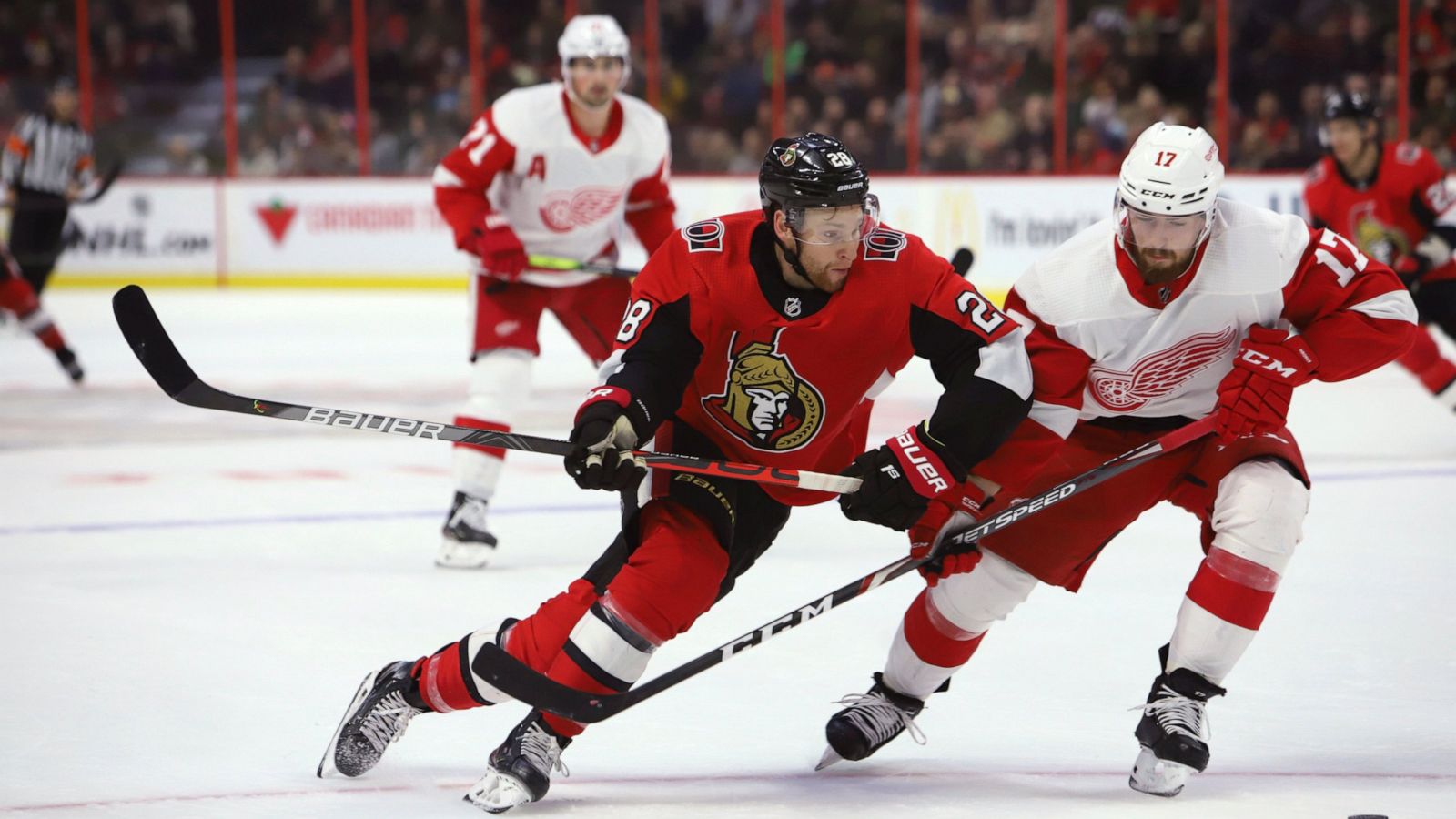 Ottawa Senators snap four-game losing skid, beat Red Wings, 5-2
