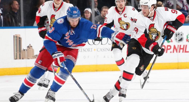 Ottawa Senators record the first road-win, slash the NY Rangers, 6-2