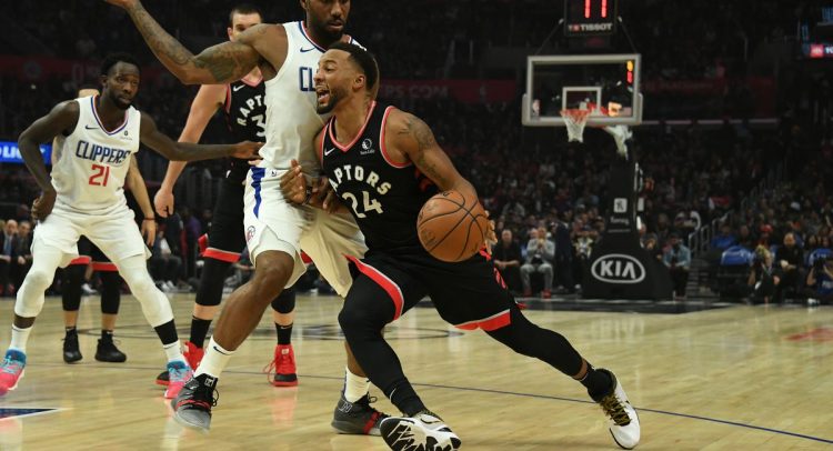 Toronto Raptors against the Clippers in LA