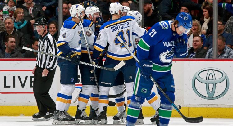 Vancouver Canucks defeated St. Louis Blues,