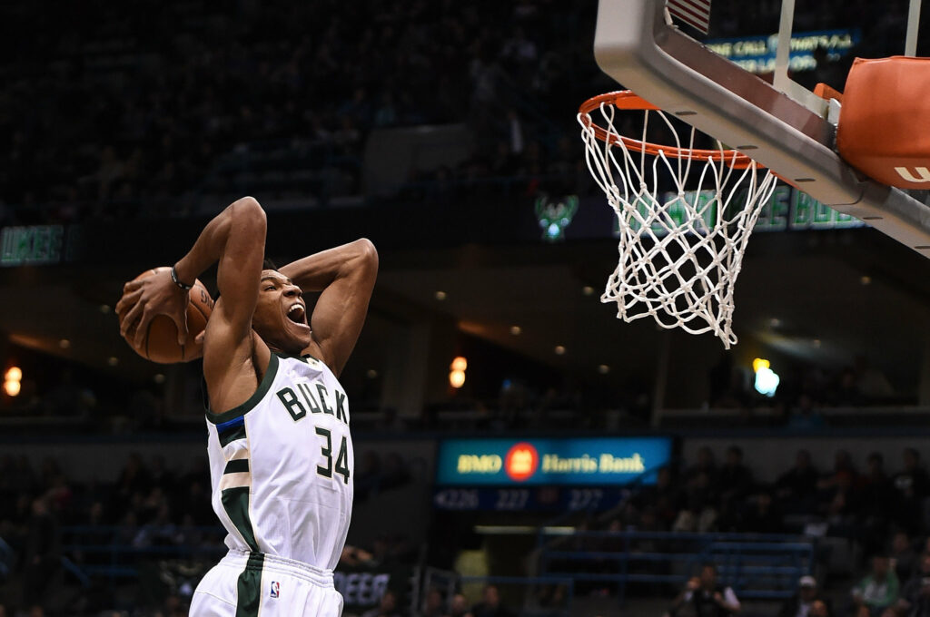 image of Giannis Antetokounmpo during a game