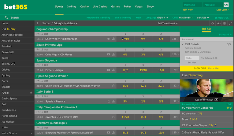 bet 365 games variety