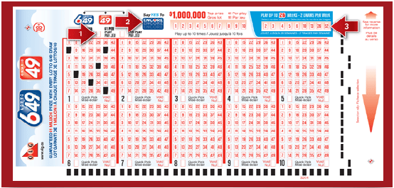 canada lottery 6/49 ticket